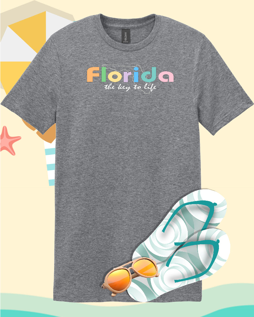 Favourite Florida Colours Graphite Crewneck T-Shirt