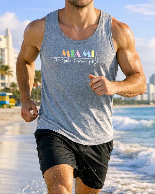Miami The Rhythm Is Gonna Get You Summer Tank Top