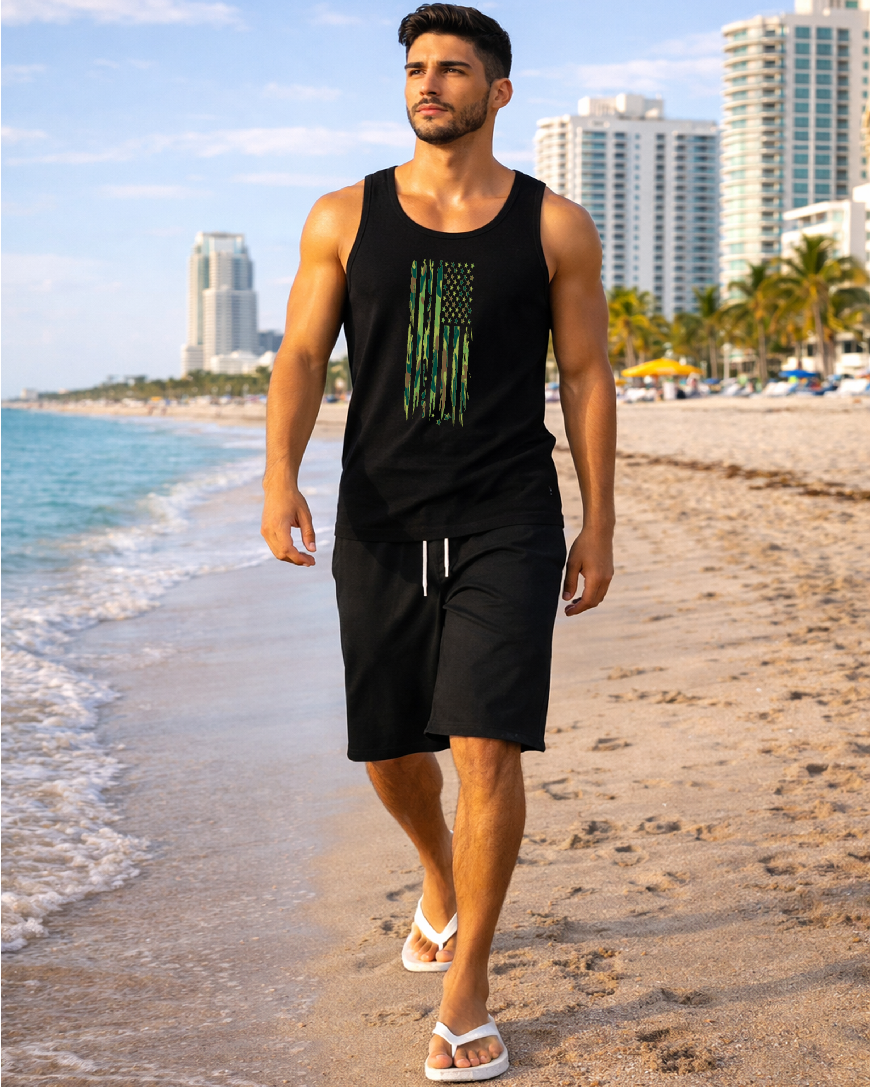 Summer Cammo Style Tank Top
