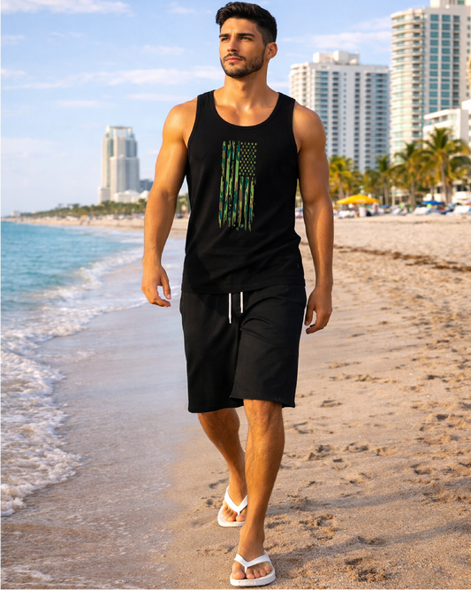 Summer Cammo Style Tank Top