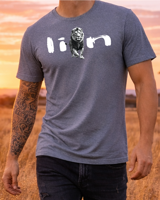 Majestic Lion Graphite Crewneck T-Shirt